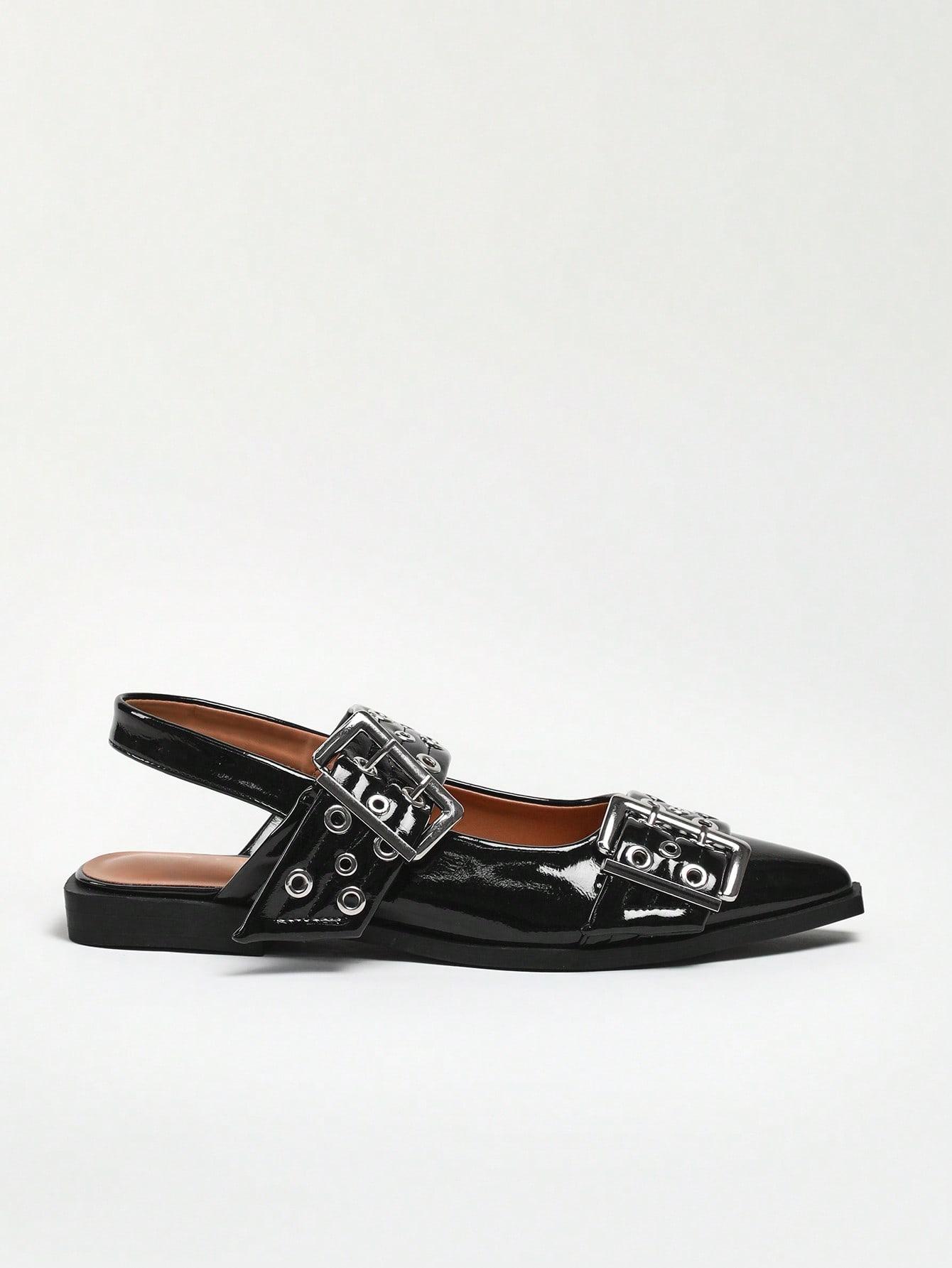 SHEIN CZARNE CZÓŁENKA SPRZĄCZKA S06__39,5