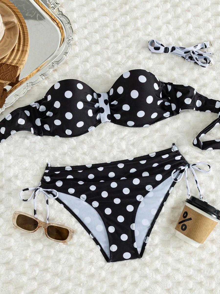 SHEIN DWUCZĘŚCIOWY STRÓJ KĄPIELOWY S09__L