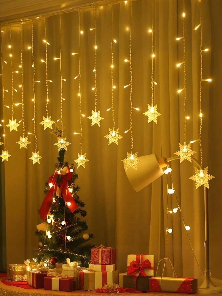 SHEIN GIRLANDA ŚWIETLNA ŚNIEŻYNKI BDD__4M