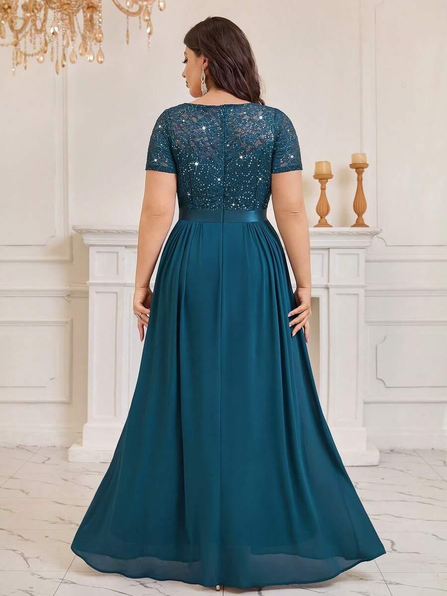 SHEIN ZIELONA MAXI SUKIENKA S06__50