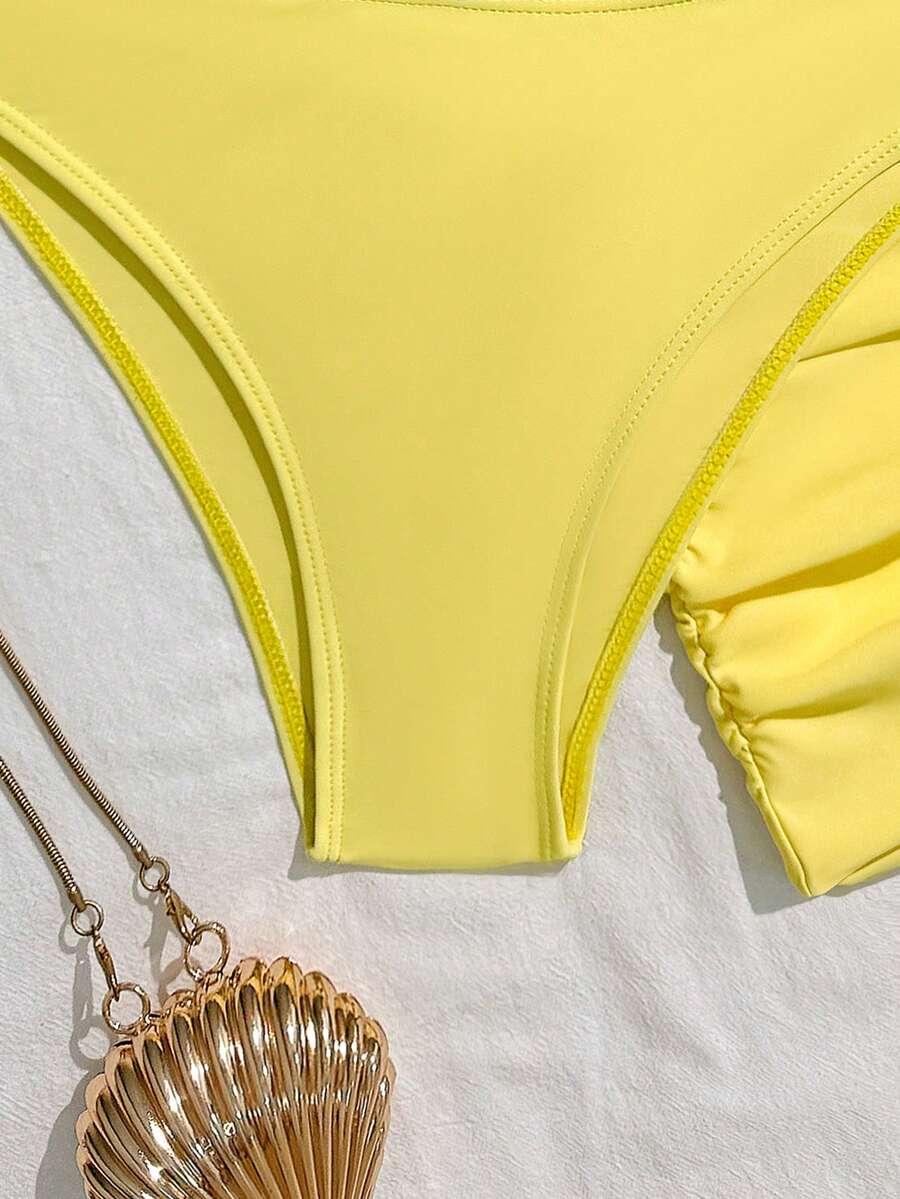 SHEIN TRZYCZĘŚCIOWY STRÓJ KĄPIELOWY S09__M