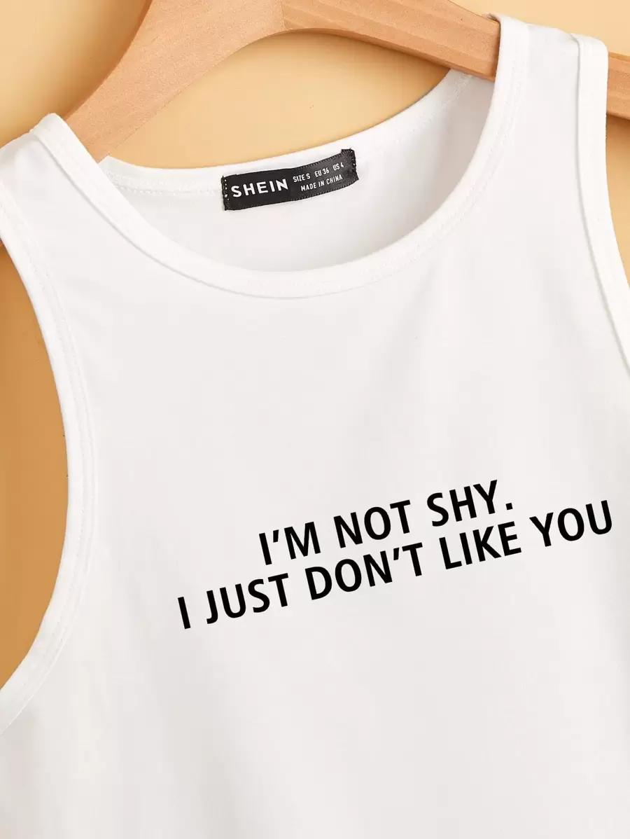 SHEIN BIAŁY TOP Z NADRUKIEM S06__L