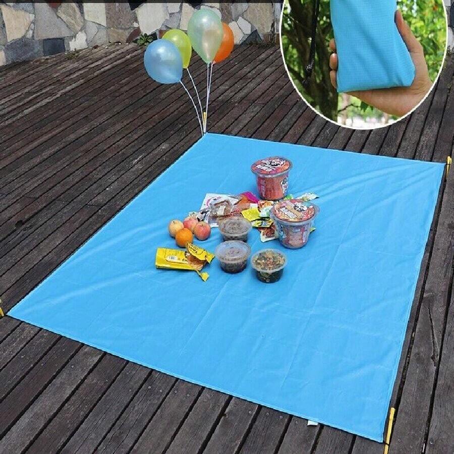 SHEIN NIEBIESKA MATA PLAŻOWA S07__100X145