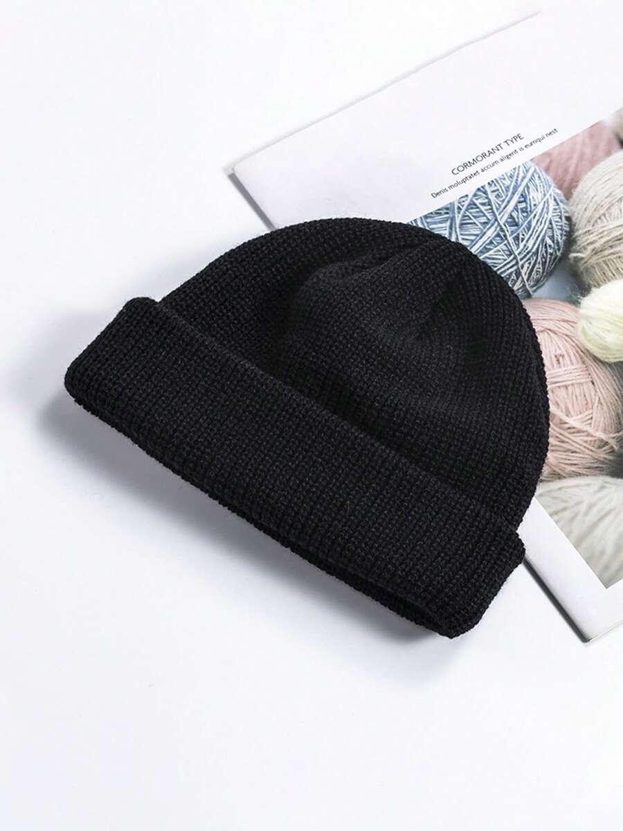 SHEIN CZARNA CZAPKA ZIMOWA W01__58/60