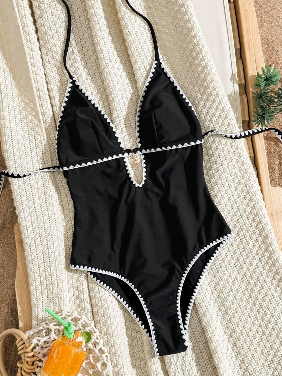 SWIM VCAY CZARNY JEDNOCZĘŚCIOWY STRÓJ KĄPIELOWY S09__L