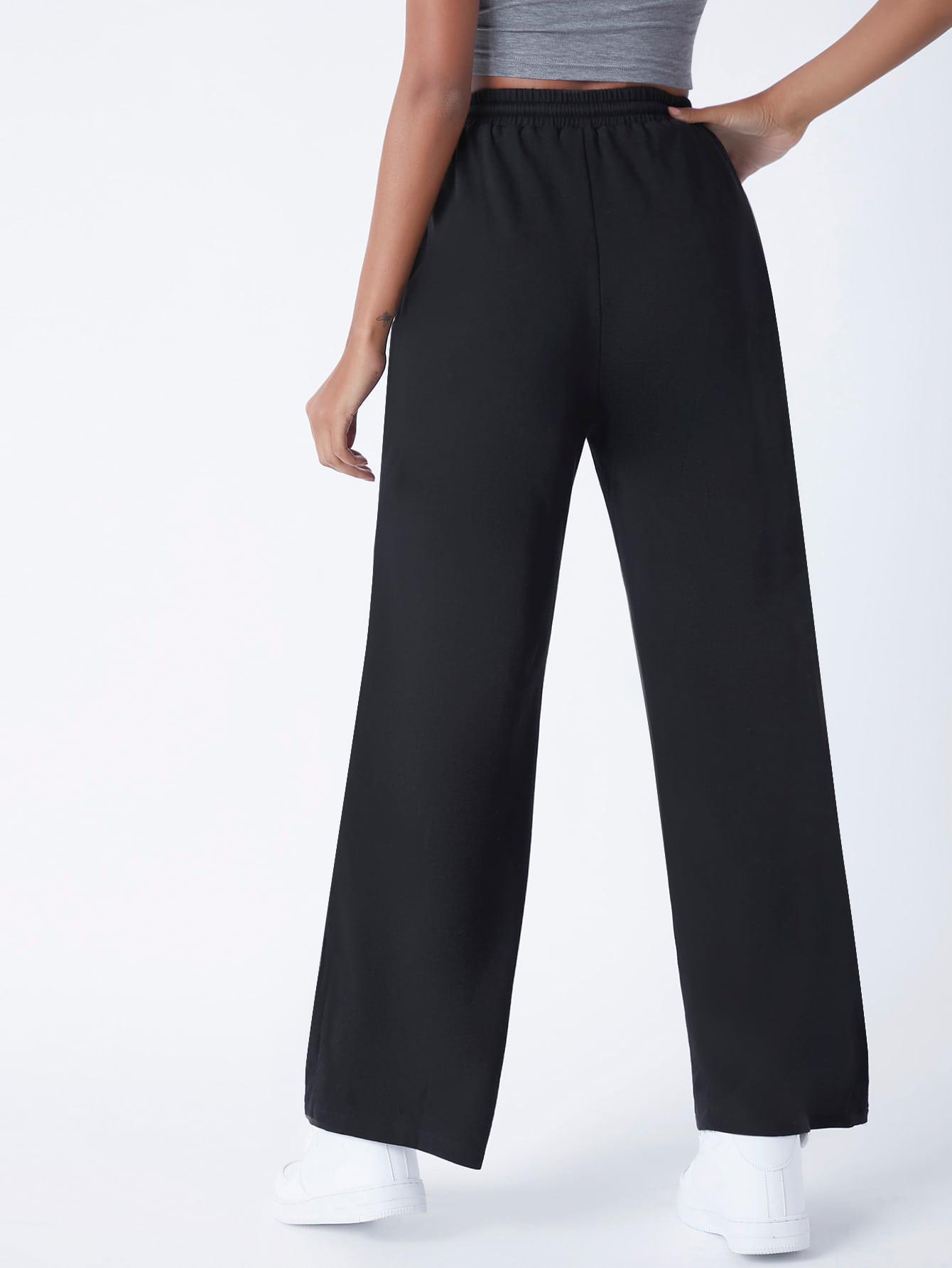 SHEIN CZARNE SPODNIE DRESOWE S06__XL