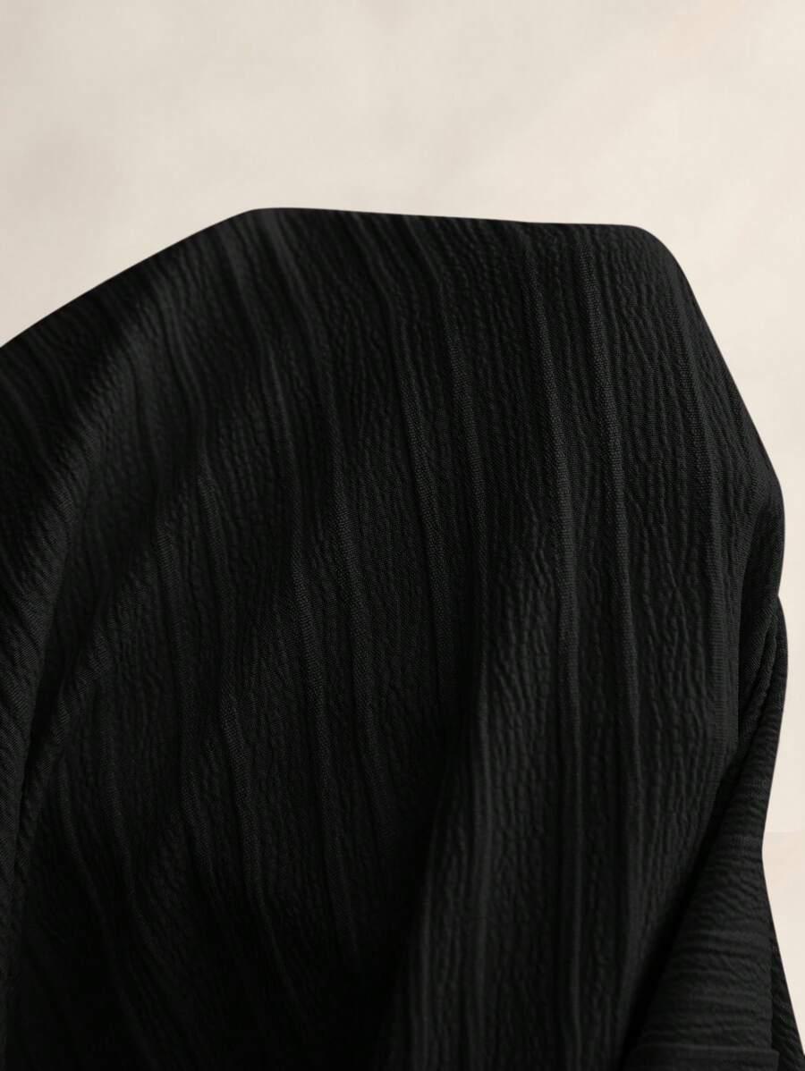 MATERNIWEAR CZARNA CIĄŻOWA MIDI SUKIENKA S06__S