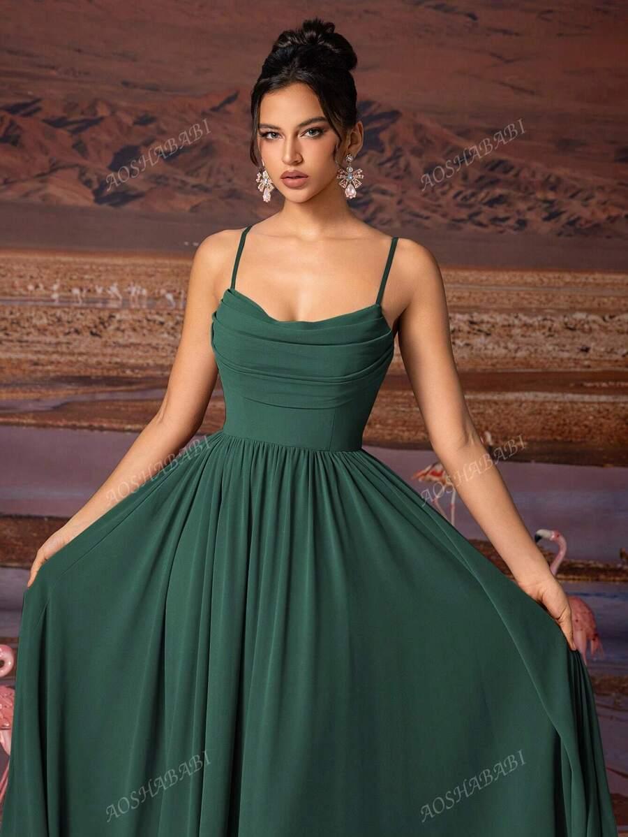 SHEIN ZIELONA MAXI SUKIENKA S06__M