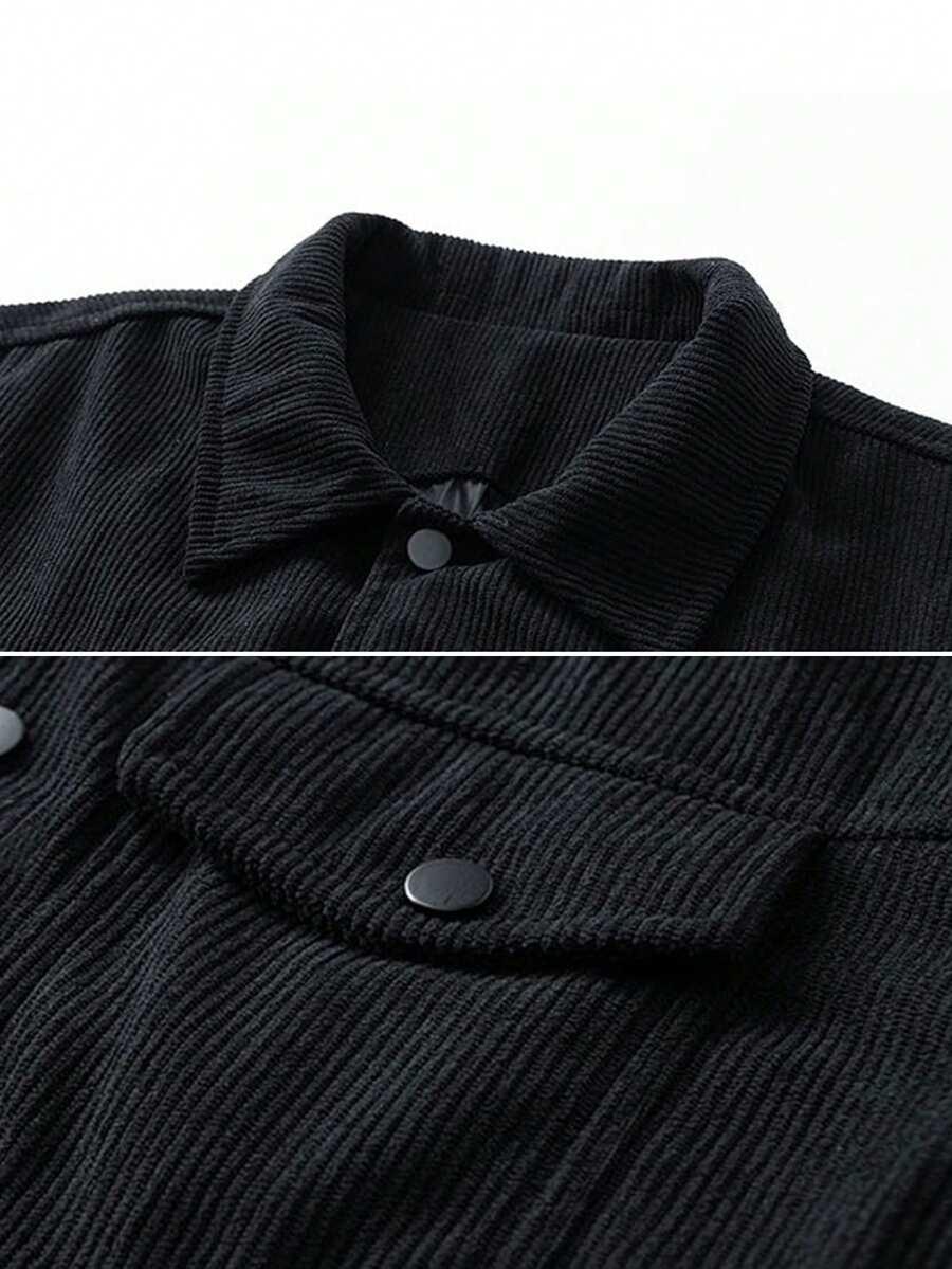 SHEIN CZARNA KOSZULA DŁUGI RĘKAW S06__XL