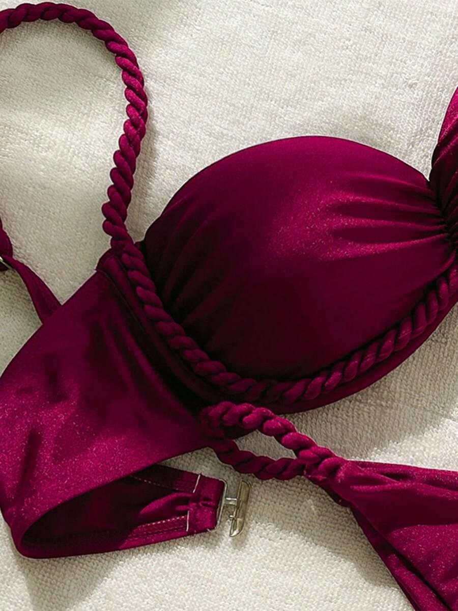 SHEIN DWUCZĘŚCIOWY STRÓJ KĄPIELOWY S09__XS