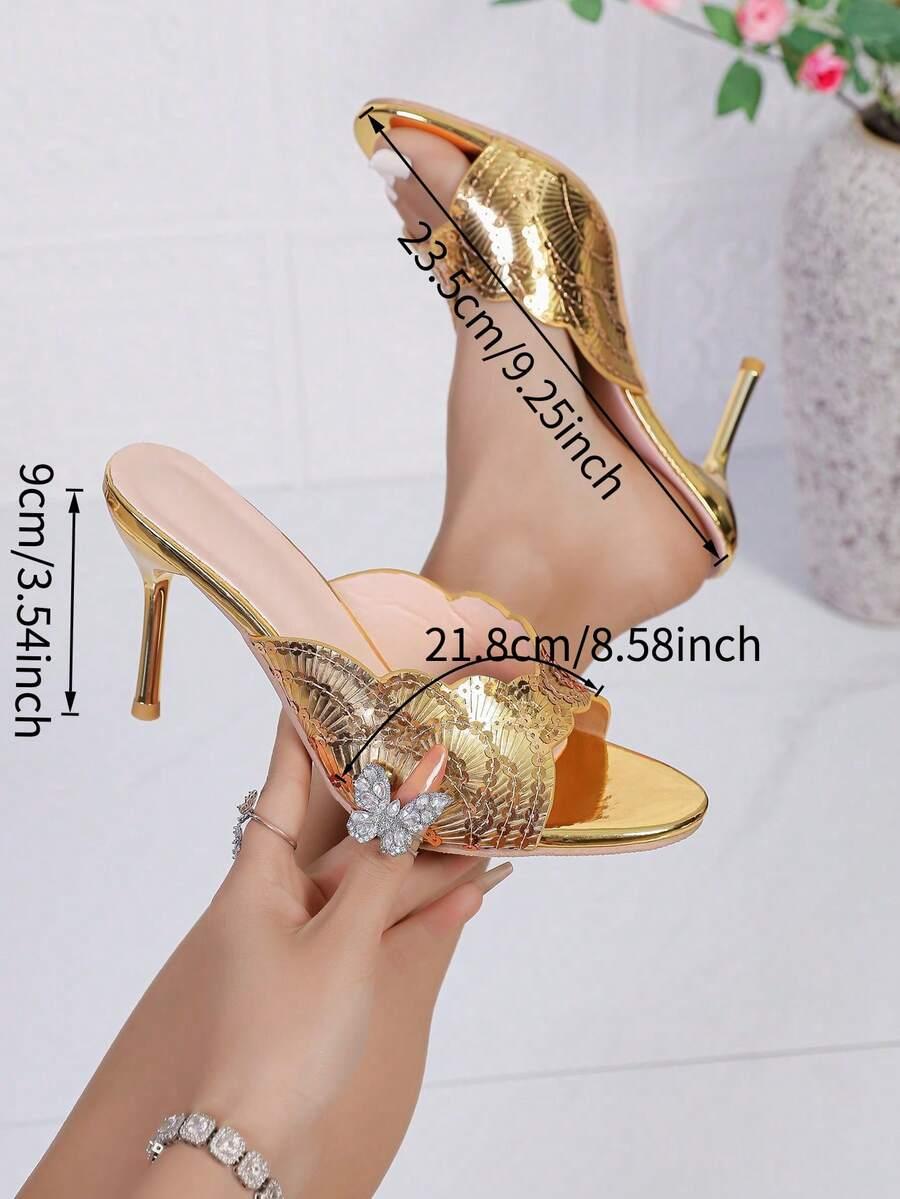 SHEIN ZŁOTE KLAPKI OBCAS S06__39