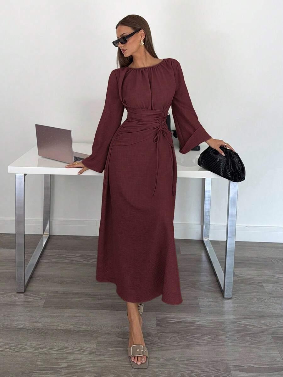 SHEIN BORDOWA SUKIENKA MARSZCZENIA S06__M