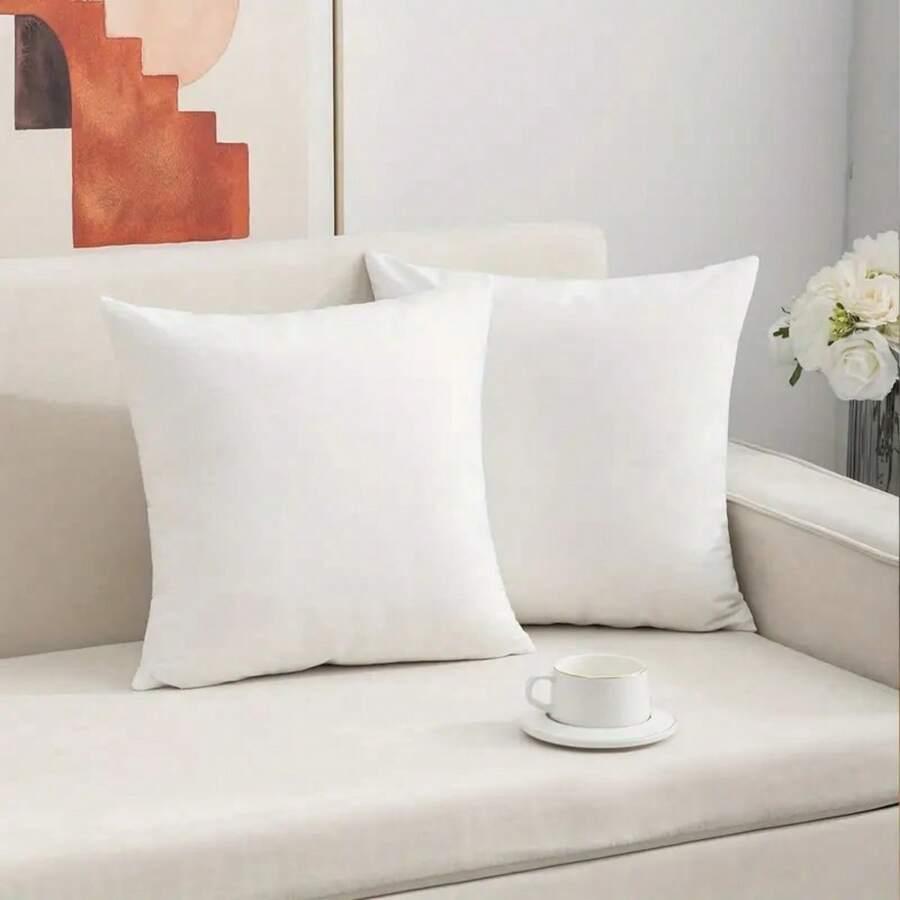 SHEIN BIAŁA POSZEWKA NA PODUSZKĘ 4-PACK S07__50X50CM