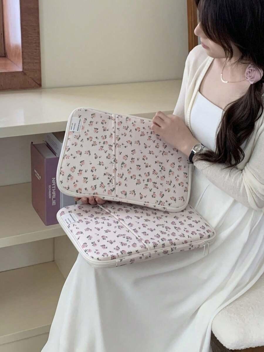 SHEIN POKROWIEC NA LAPTOPA KWIATY S07__27X35X2