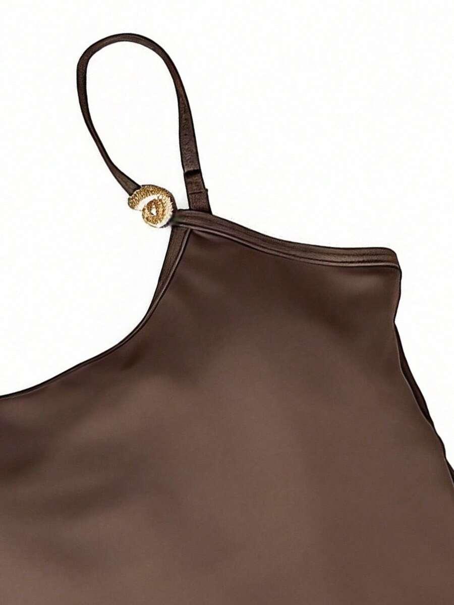 SHEIN JEDNOCZĘŚCIOWY STRÓJ KĄPIELOWY SPÓDNICA S09__XL