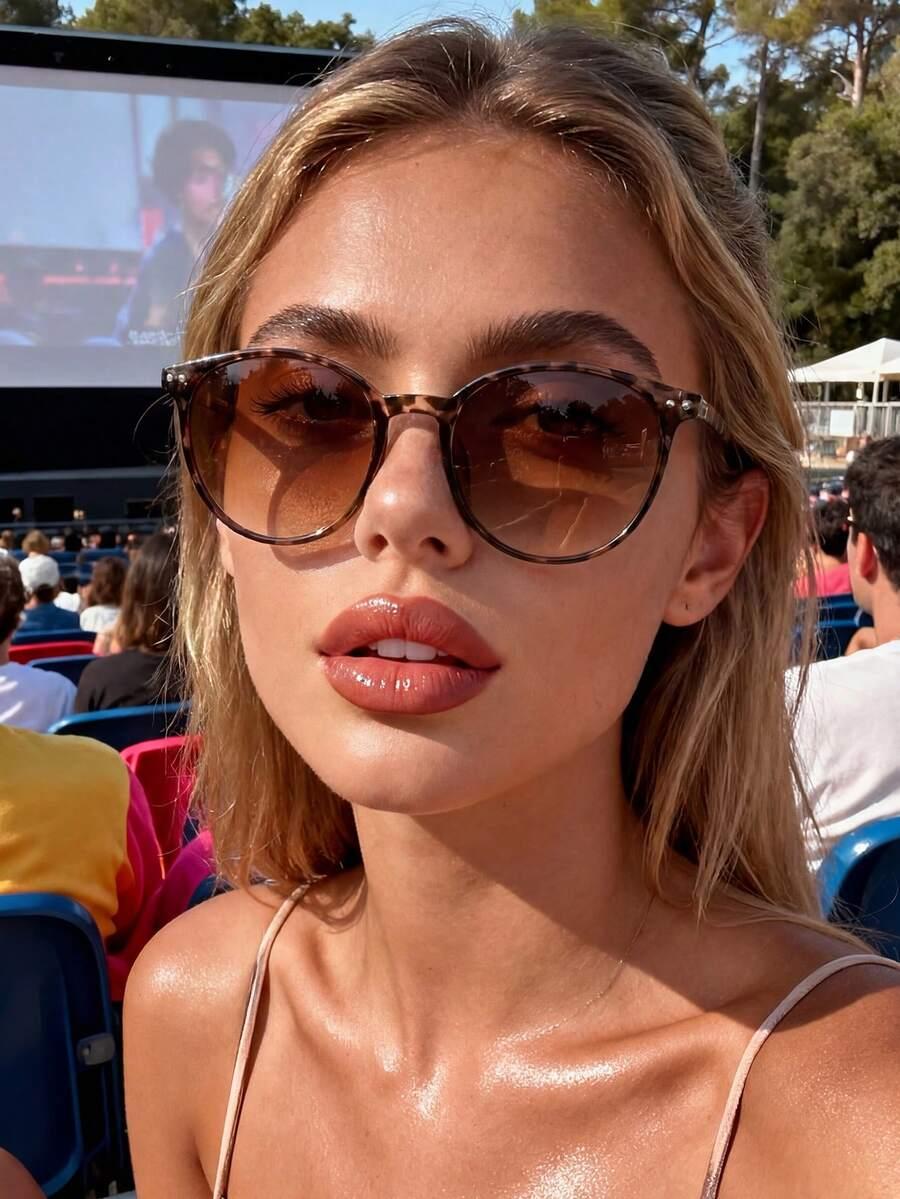 SHEIN OKULARY PRZECIWSŁONECZNE ANIMAL PRINT S07