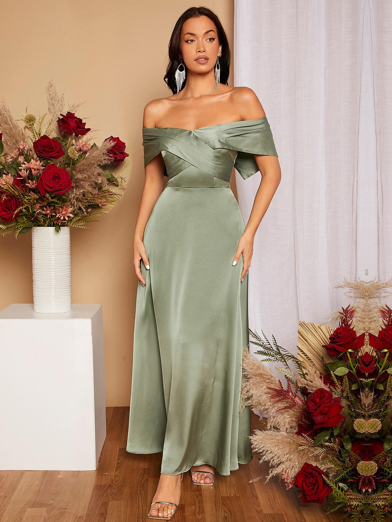 SHEIN ZIELONA MAXI SUKIENKA S06__M