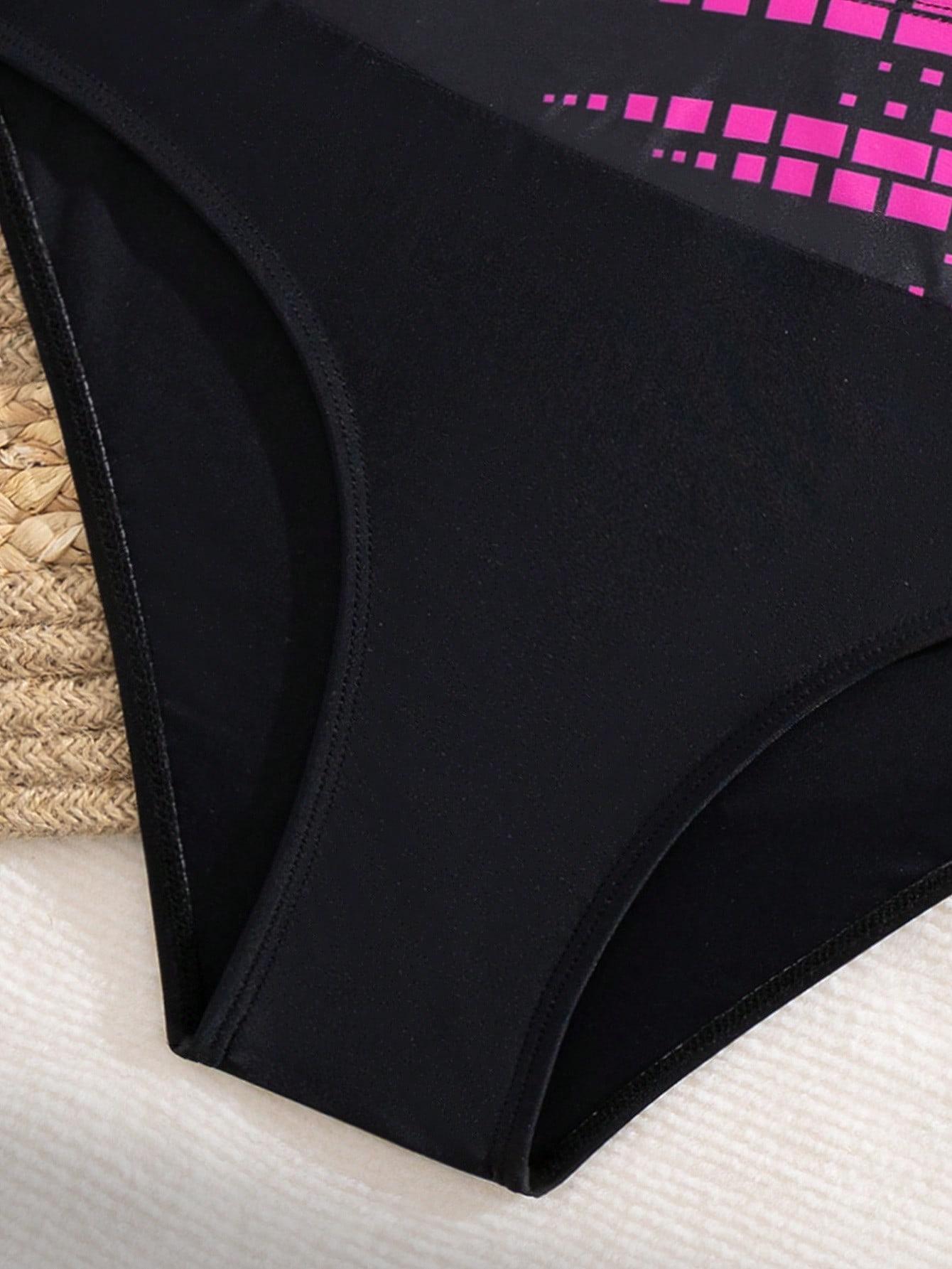 SHEIN DWUCZĘŚCIOWY STRÓJ KĄPIELOWY S09__L