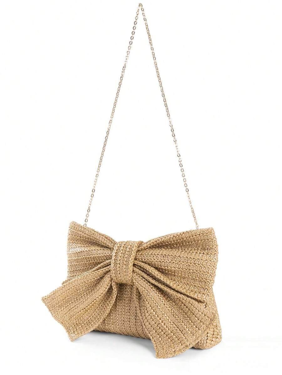 SHEIN BEŻOWA TOREBKA KOKARDA S07__26X5X15