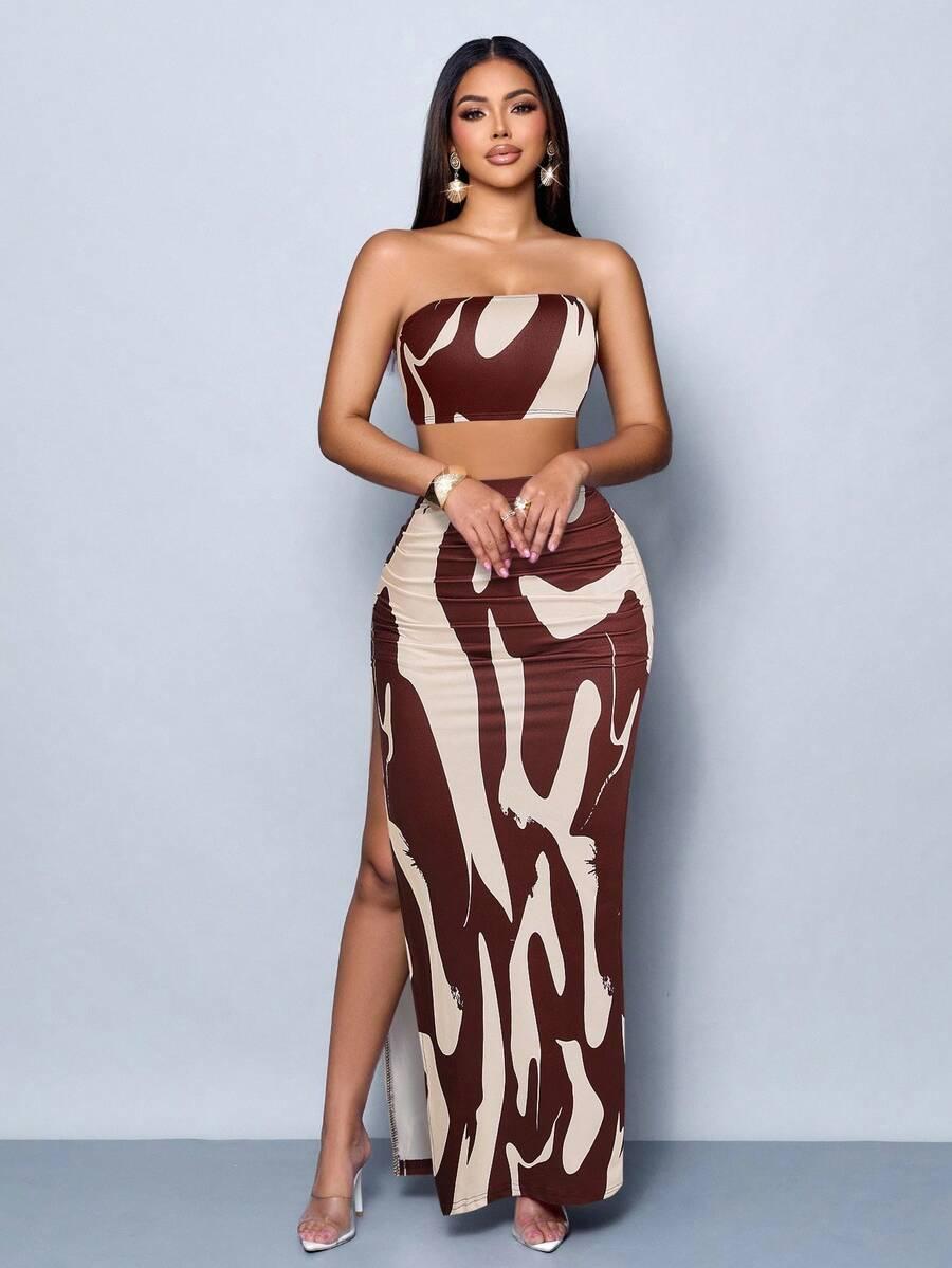 SHEIN TOP SPÓDNICA KOMPLET S06__S