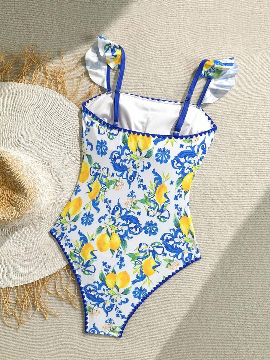 SHEIN JEDNOCZĘŚCIOWY STRÓJ KĄPIELOWY S06__128-134
