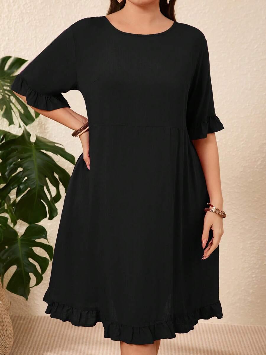 EMERY ROSE CZARNA SUKIENKA RĘKAW 3/4 S06__52