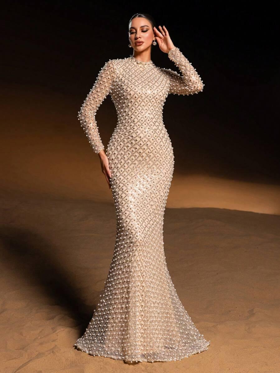 ELISANYA MAXI SUKIENKA CEKINY PEREŁKI S06__XL