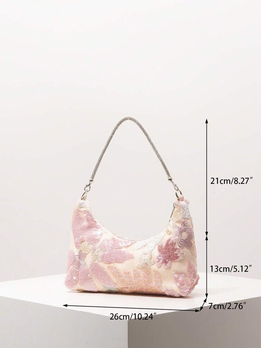 SHEIN TOREBKA NA RAMIĘ CEKINY S07__26X7X13