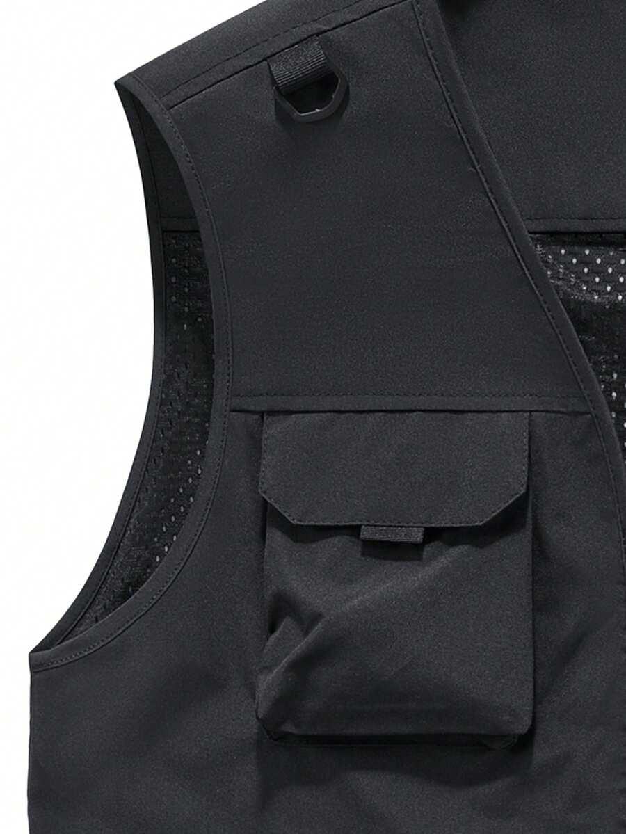 SHEIN CZARNA KAMIZELKA SPORTOWA S06__XL
