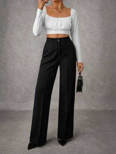 SHEIN SPODNIE PROSTA NOGAWKA S06__M