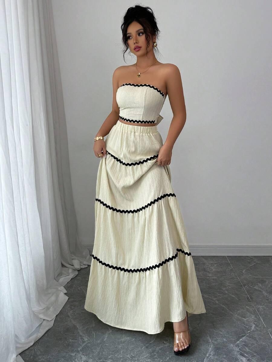 SHEIN TOP ODKRYTE RAMIONA WIĄZANIE S06__L