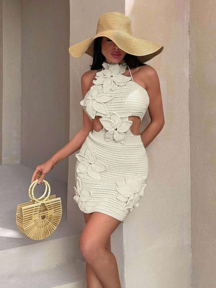 SHEIN DZIANINOWA MINI SUKIENKA S06__S