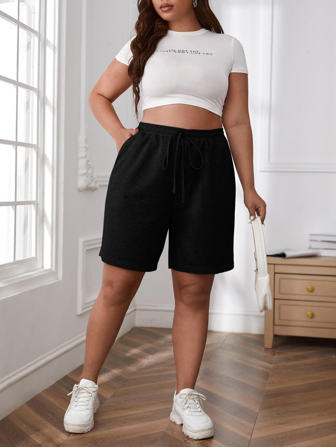 SHEIN CZARNE SPODENKI DRESOWE S06__46