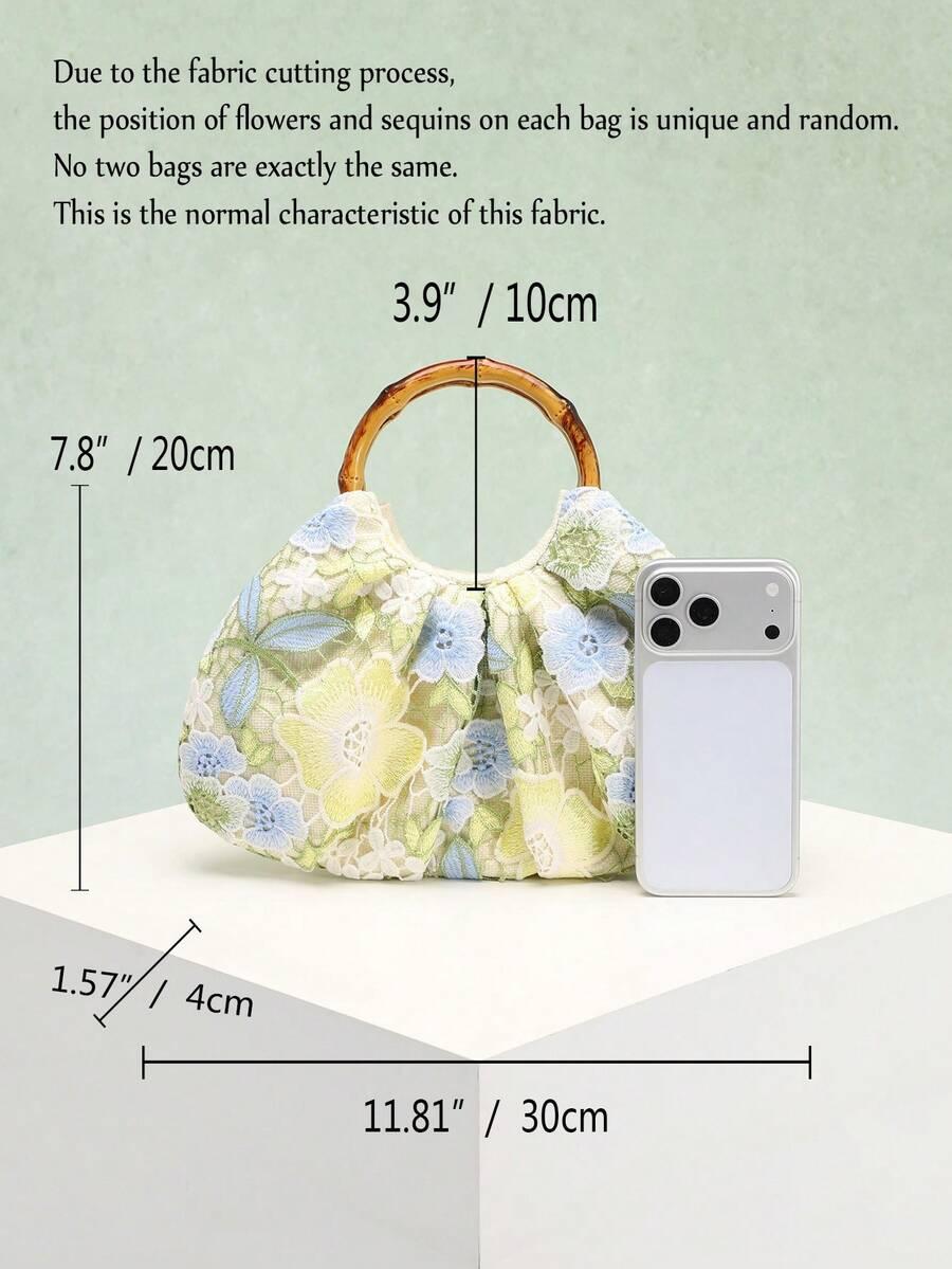 SHEIN TOREBKA KOPERTÓWKA KWIATY S07__4X20X30CM