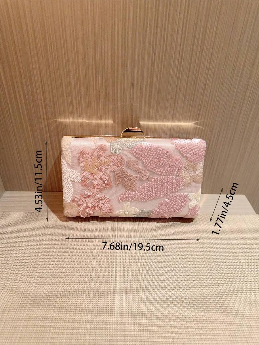 SHEIN MAŁA TOREBKA CEKINY ZDOBIENIE S07__19,5X11,5