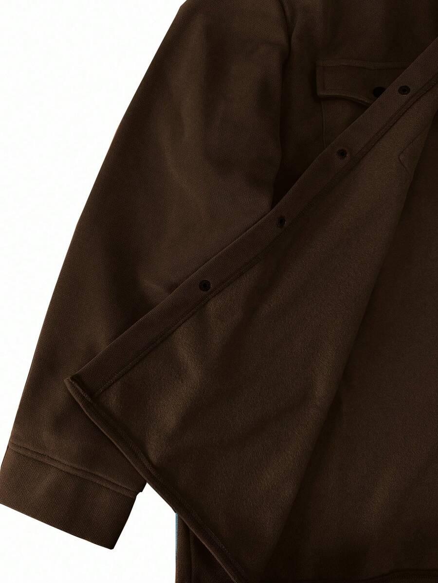 MANFINITY BRĄZOWA KOSZULA CASUAL S06__6XL