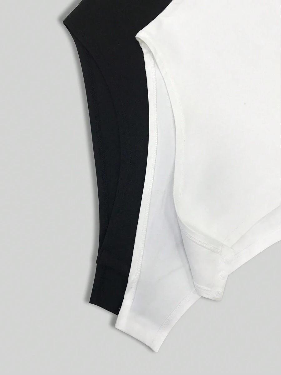 SHEIN BODY KRÓTKI RĘKAW 2-PACK S06__L