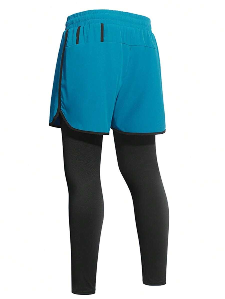 SHEIN LEGGINSY SPORTOWE ZE SPODENKAMI S06__L