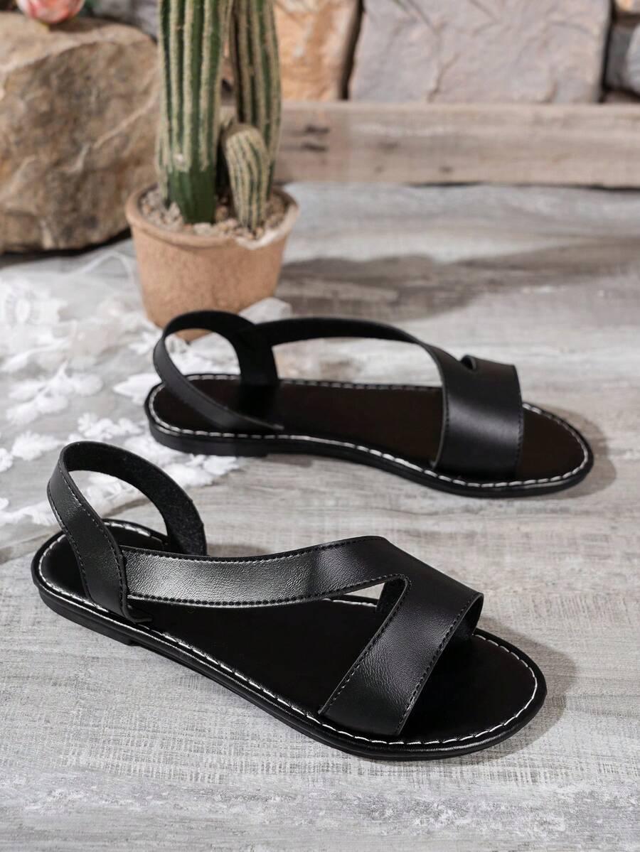 SHEIN CZARNE SANDAŁY CASUAL S06__39