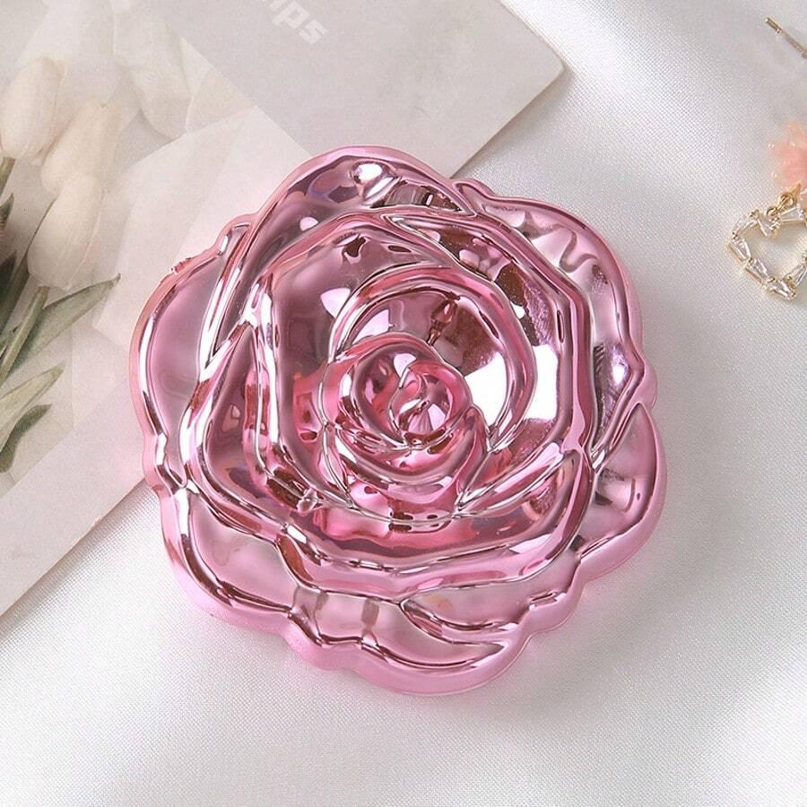 SHEIN RÓŻOWE SKŁADANE LUSTERKO RÓŻA S07 7,5CM