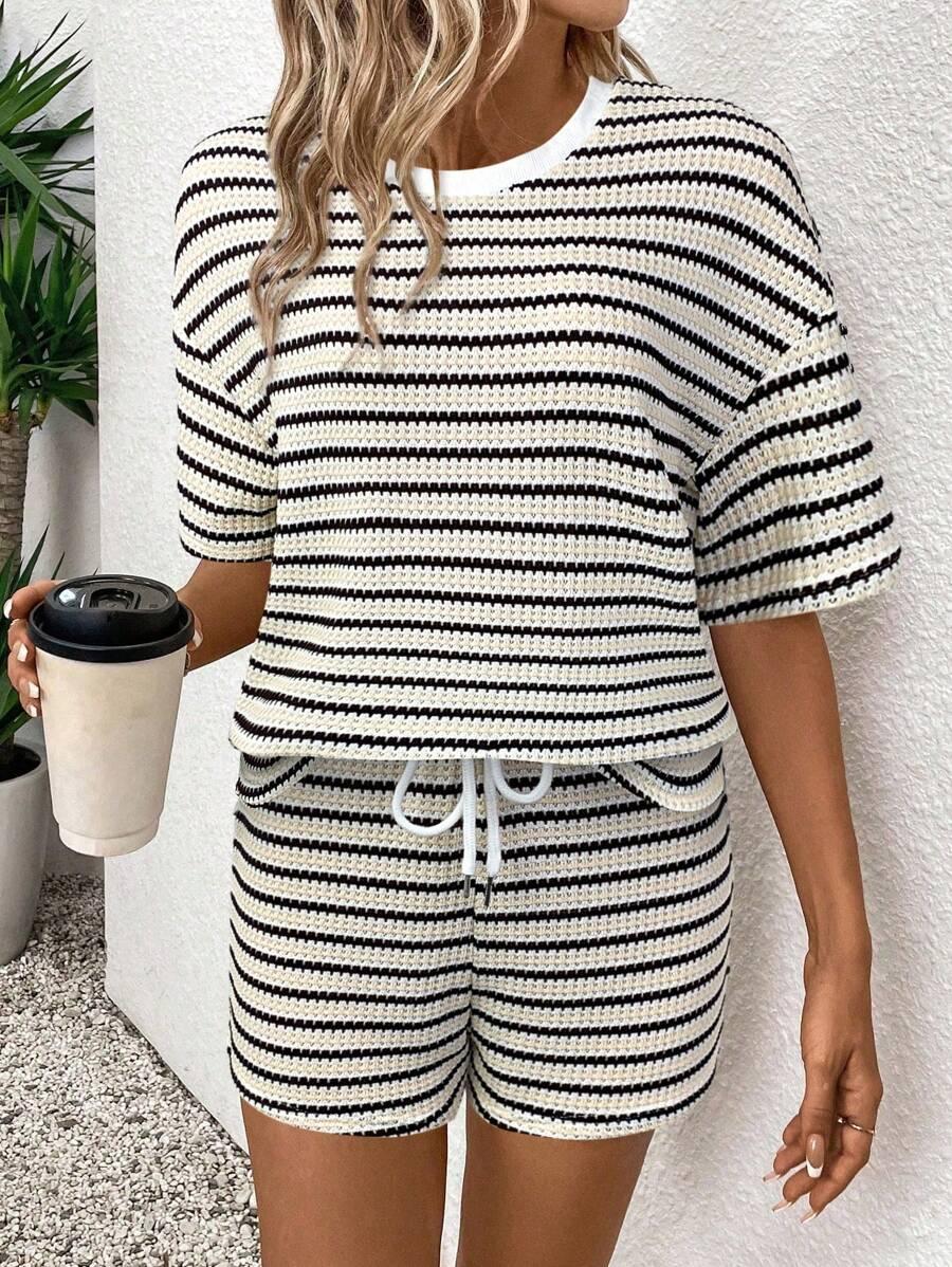 SHEIN BLUZKA SPODENKI KOMPLET S06__S