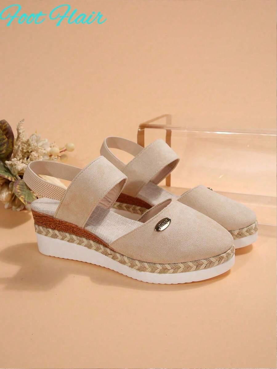 SHEIN BEŻOWE ESPADRYLE NA KOTURNIE S06__38