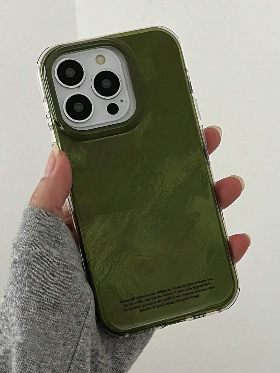 SHEIN ZIELONE ETUI NA TELEFON IPHONE 16 PRO S07