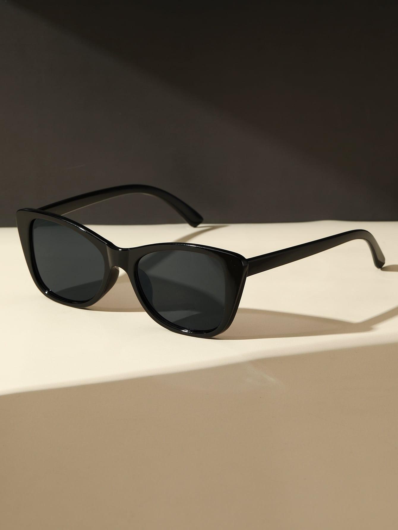 SHEIN CZARNE OKULARY PRZECIWSŁONECZNE S07