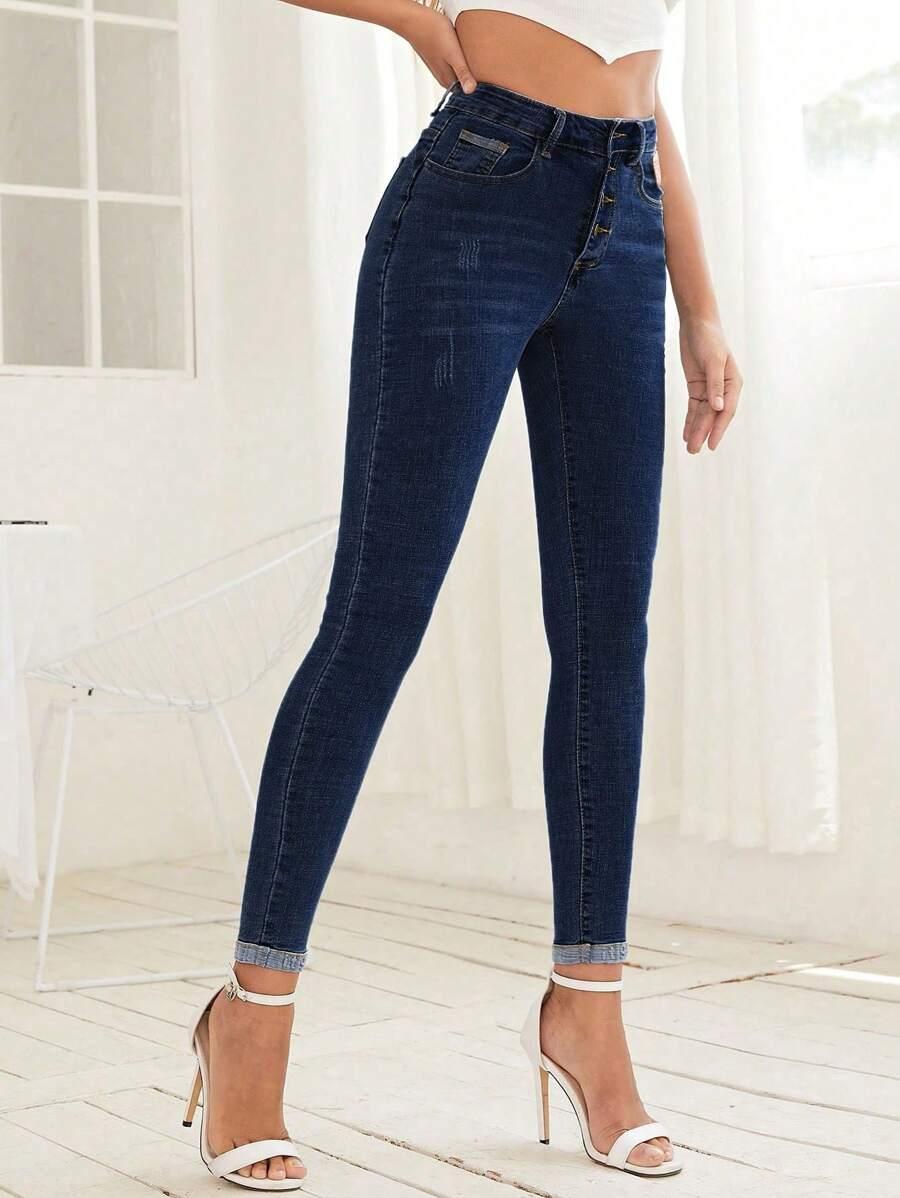 SHEIN JEANSY RURKI GUZIKI S06__L