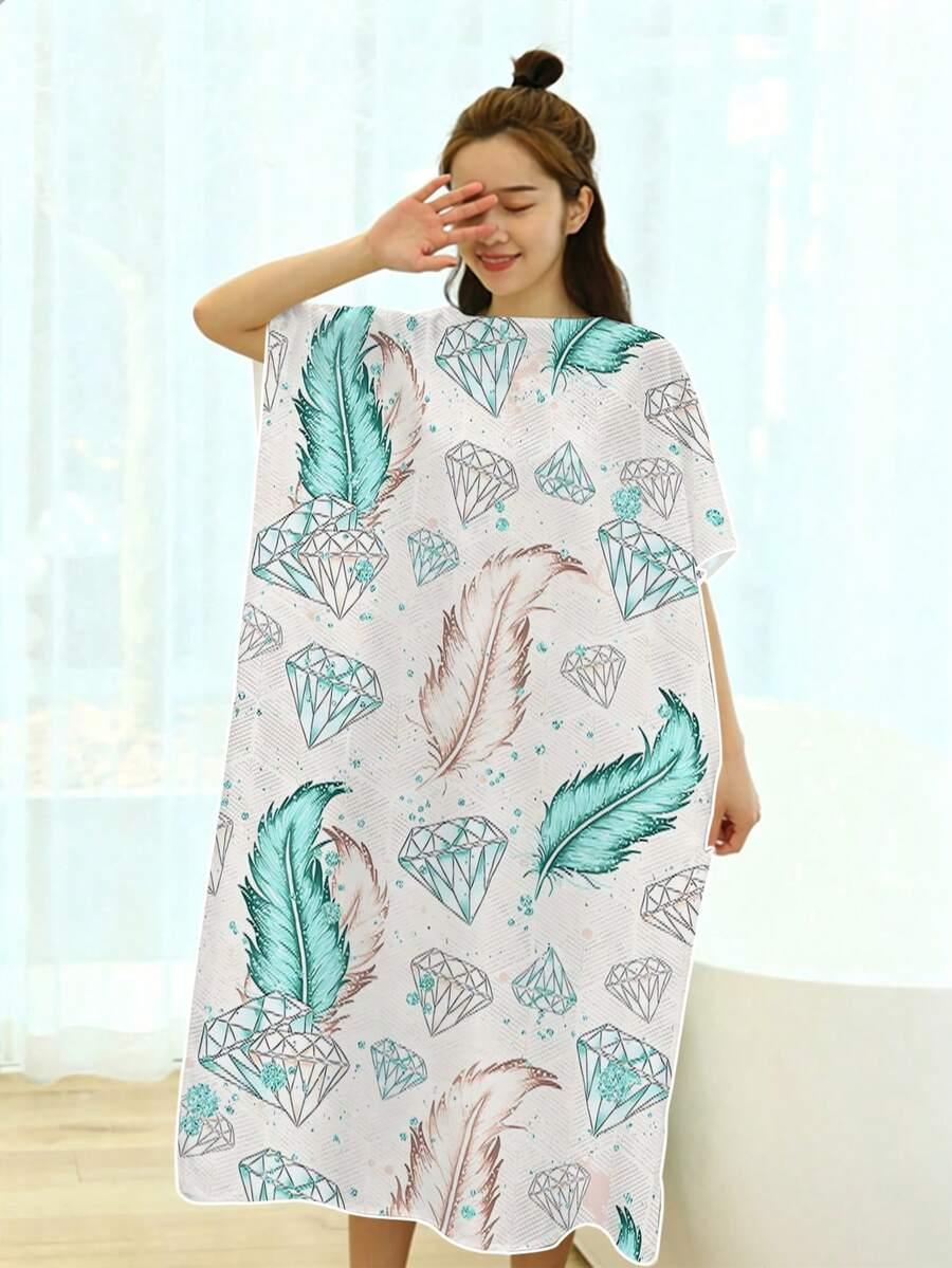 SHEIN PONCZO-RĘCZNIK PLAŻOWY KAPTUR S07__75X110