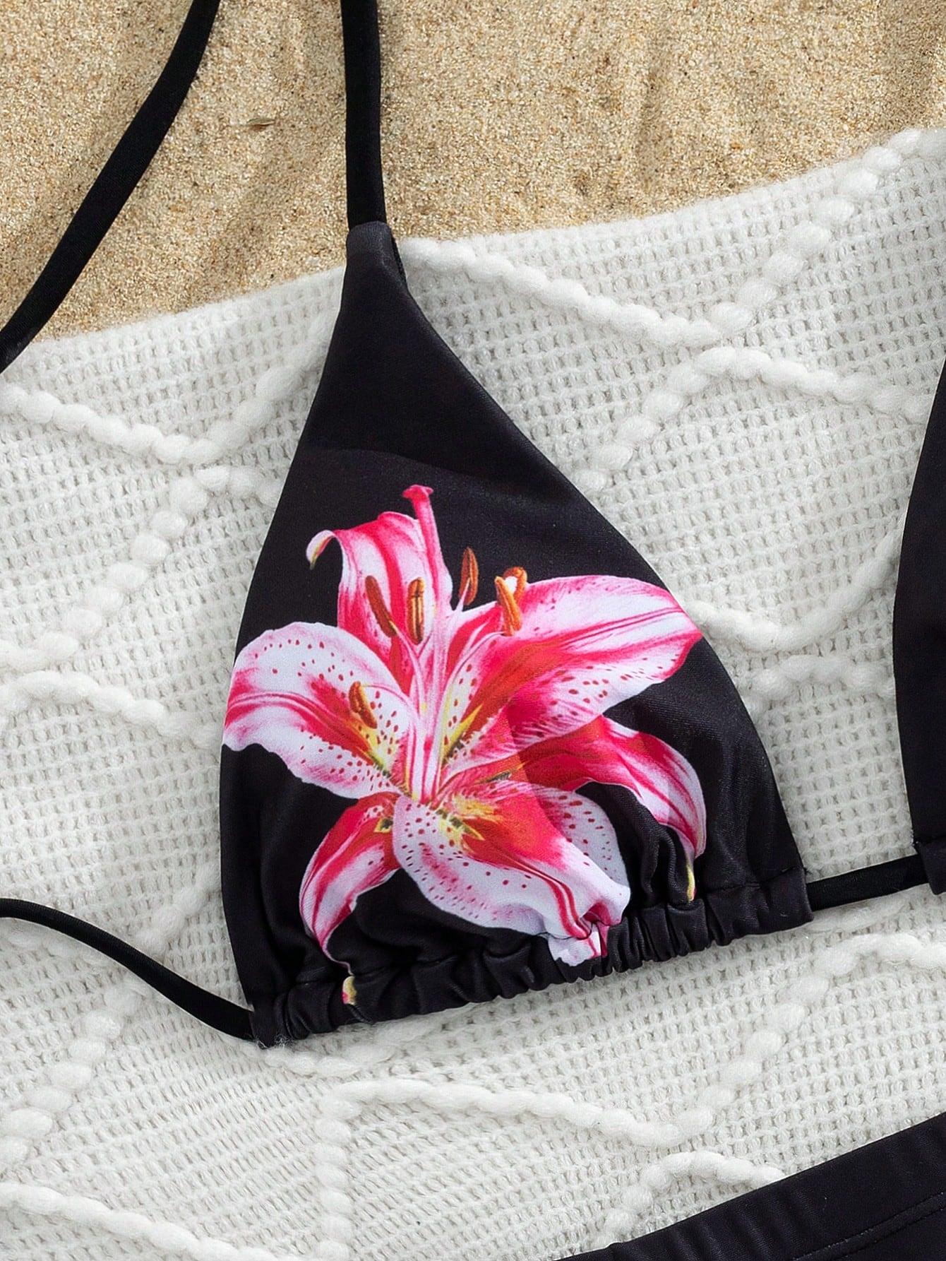 SHEIN DWUCZĘŚCIOWY STRÓJ KĄPIELOWY S09__L