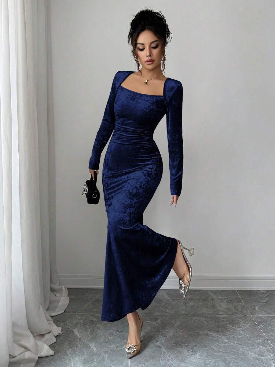 ELENZGA NIEBIESKA MAXI SUKIENKA S06__XL