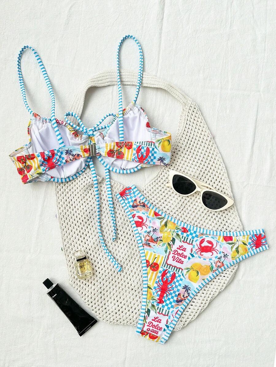 SWIM MOD DWUCZĘŚCIOWY STRÓJ KĄPIELOWY PRINT S09__M