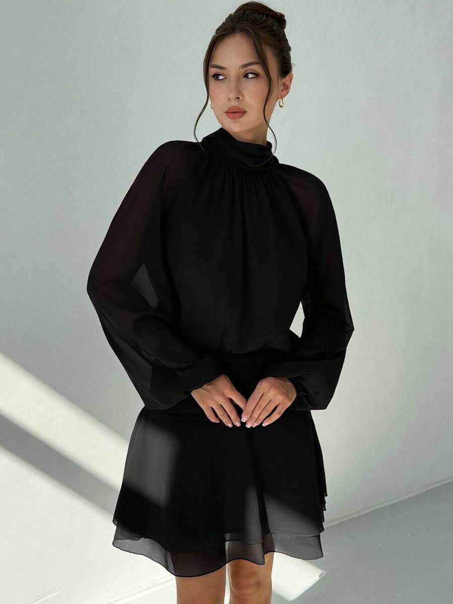SHEIN CZARNA SUKIENKA MINI